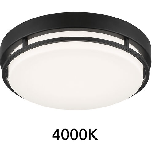 EnviroLite LED 10 inch Matte Black Flush Mount Ceiling Light